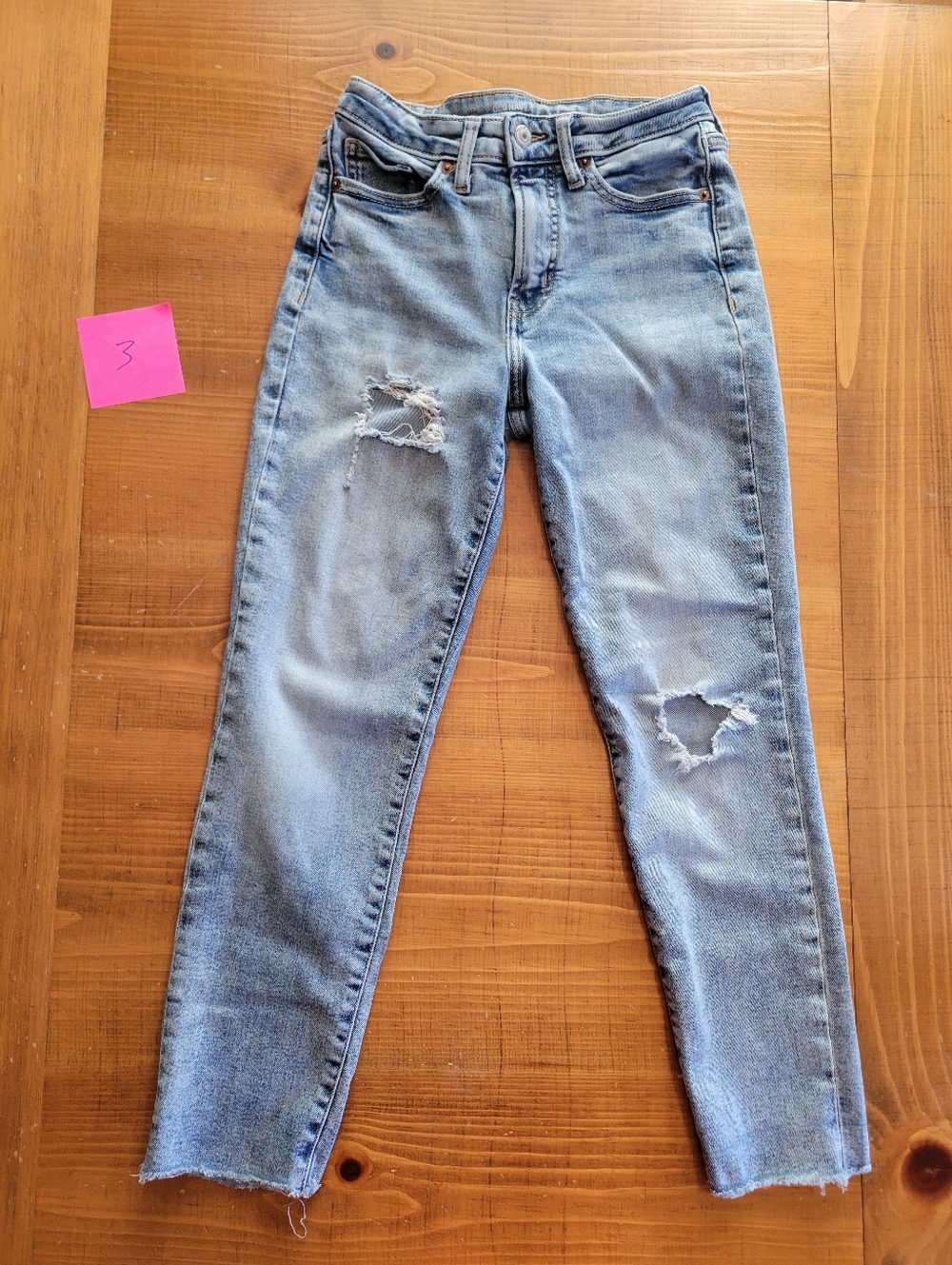Old Navy OG Straight Secret Smooth Pockets Jeans Size 2 Inseam 25 In High Rise